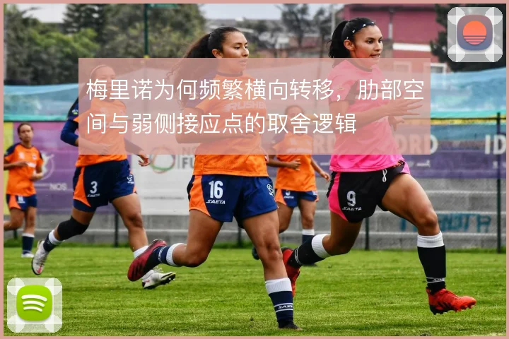 梅里诺为何频繁横向转移,肋部空间与弱侧接应点的取舍逻辑